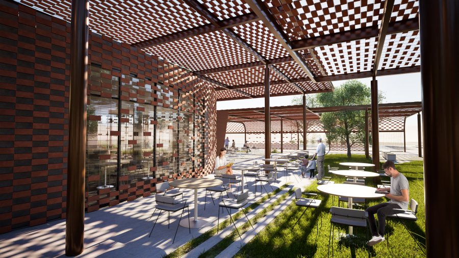 Design & Study Of The Perimeter Zone Of The Nea Elvetia Transfer Station